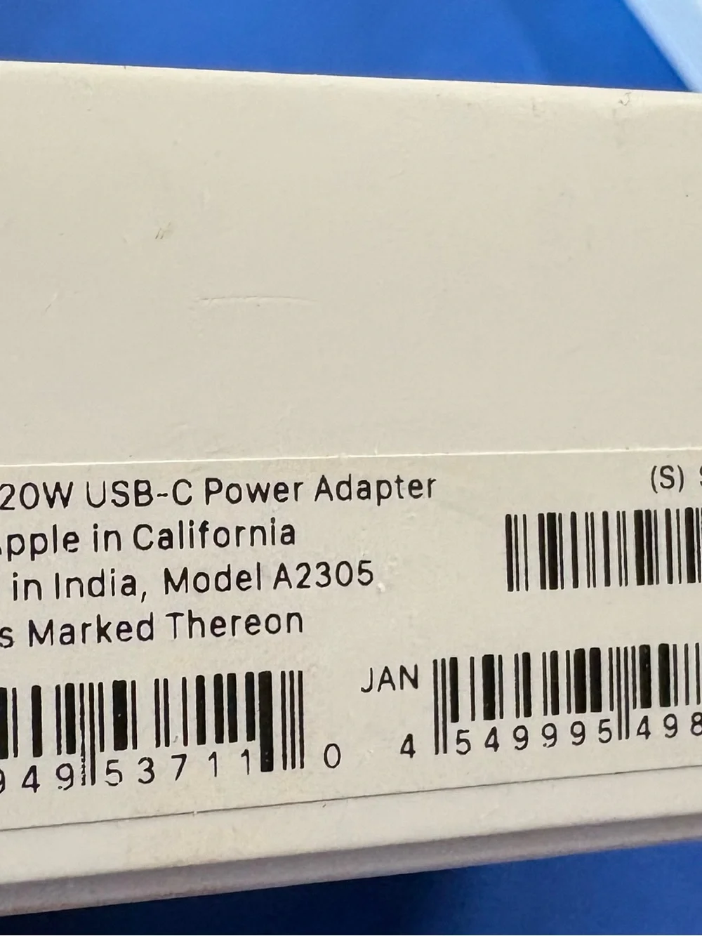 Apple 20W USB-C Power Adapter new in  Box -